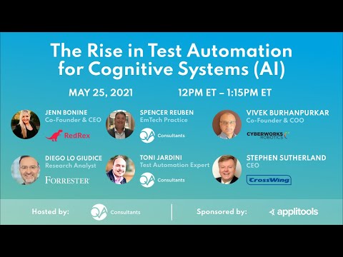 The Rise in Test Automation for Cognitive Systems AI webinar