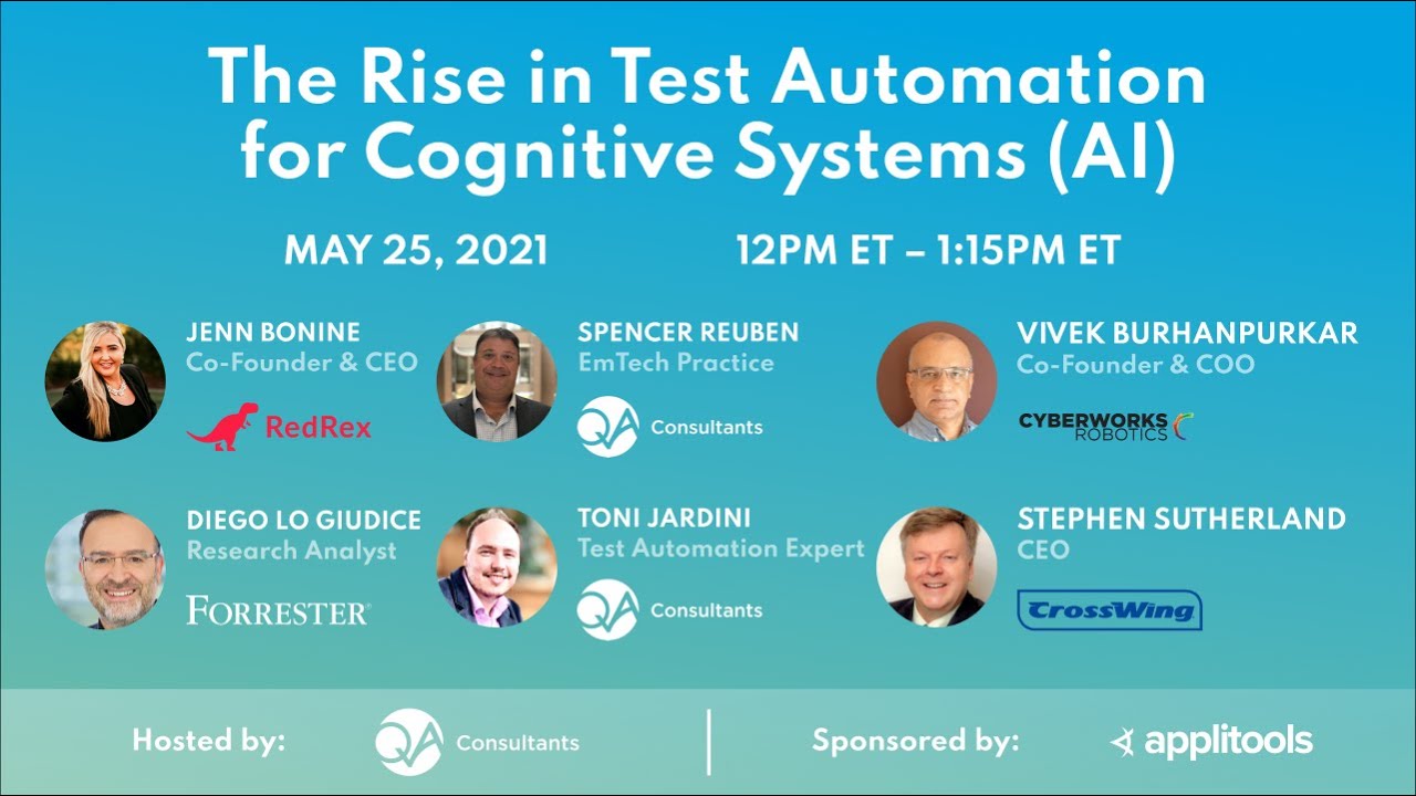 The Rise in Test Automation for Cognitive Systems AI webinar