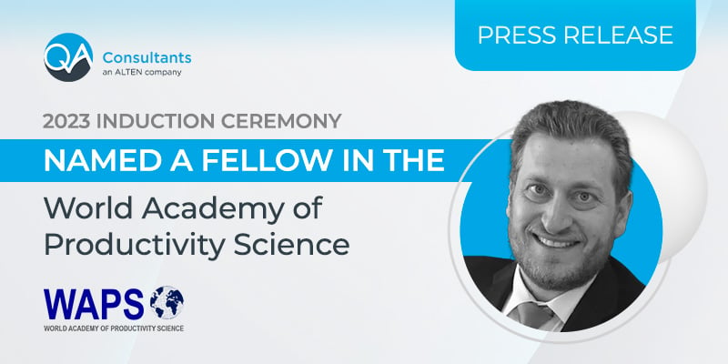 Alex Rodov becomes a Fellow of the World Academy of Productivity Science